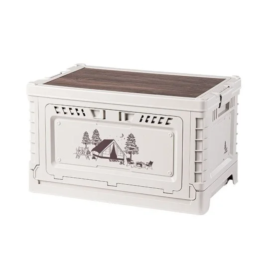 Naturehike Ling Yue S PP Folding Storage Box - Light Beige (50L + 10L)